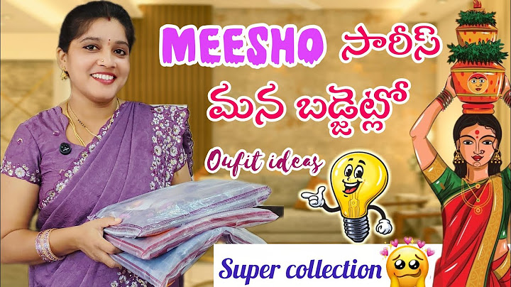 మీషో సారీస్ బోనాలకి 😍 మన బడ్జెట్లో || outfit ideas😍 | super collection 👌