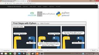 Programming a Microbit using MicroPython