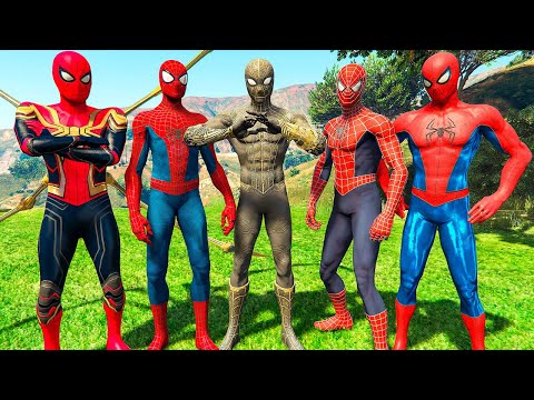 ЧЕЛОВЕК ПАУК НЕТ ПУТИ ДОМОЙ ВСЕ КОСТЮМЫ в ГТА 5 МОДЫ! ОБЗОР МОДА в GTA 5 ВИДЕО