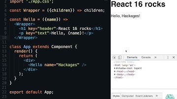 How to return multiple elements the right way in React 16 - Tutorial