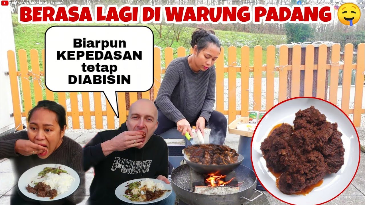 MASAK RENDANG PAKE TUNGKU RASANYA EMANG BEDA!!