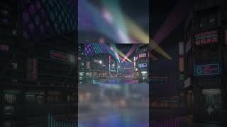 Rainy Night in Cyberpunk Tokyo 🌃 Japanese Lo-fi Jazz #Shorts