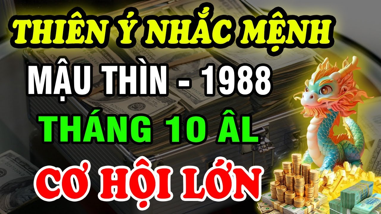 Trời Đã Có ý nhắc, Tháng 10 âm lịch, Tuổi Mậu Thìn 1988, Cơ Hội Phất lớn, Nắm được thì Giàu To