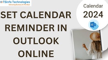How to set reminders in Outlook | Set calendar reminders in Outlook Online