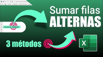 Cómo sumar filas alternas en Excel