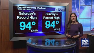 First heatwave of 2021 in western Massachusetts