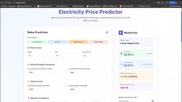 Intelligent Electricity Price Prediction System - Al-Powered EnergyMarket Forecasting Platform
