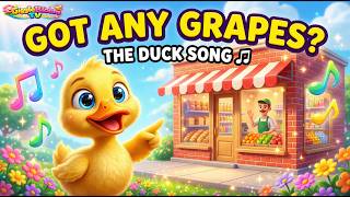 The Duck Song 🍇 Will the Duck Get His Grapes? | Funny 3D Kids Songs | GiggleBloomTV