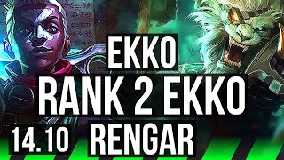 EKKO vs RENGAR (JGL) | Rank 2 Ekko, Rank 6, 7/1/8 | NA Challenger | 14.10