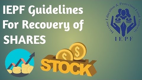 IEPF guidelines for Recovery of SHARES