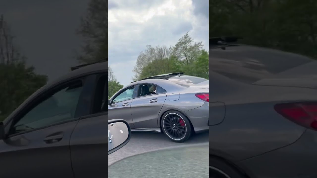 CLA 45 AMG Drive By Fitted With Decat Downpipe Listen Headphones 