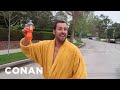 Adam Sandler Hunts Down Conan In Los Angeles | CONAN on TBS