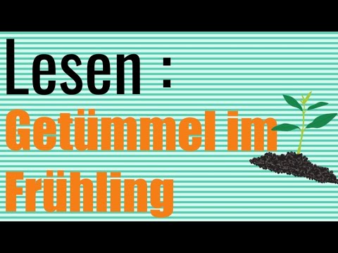 Lesen üben: Geschichte zum Thema Frühling (Video)