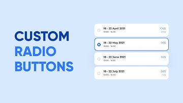Custom Radio Buttons using HTML & CSS
