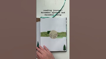 November reading journal spreads and December setup #reading #readingjournal #books #shorts
