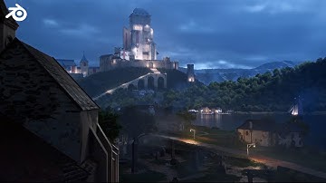 How I made this Medieval Castle Animation in Blender