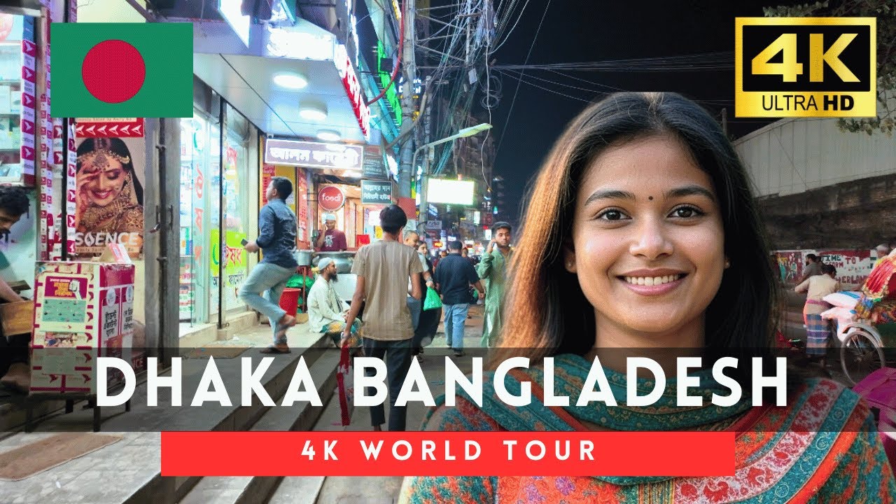 🇧🇩Bangladesh 4k walk - Dhaka 4K Night Walking Tour｜Mar 2025