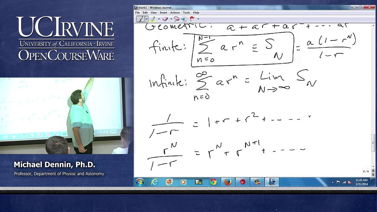 Physics 50. Math Methods. Lecture 1.3