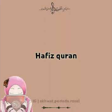 Lagu nasyid aku ingin jadi hafidz qur'an🍫