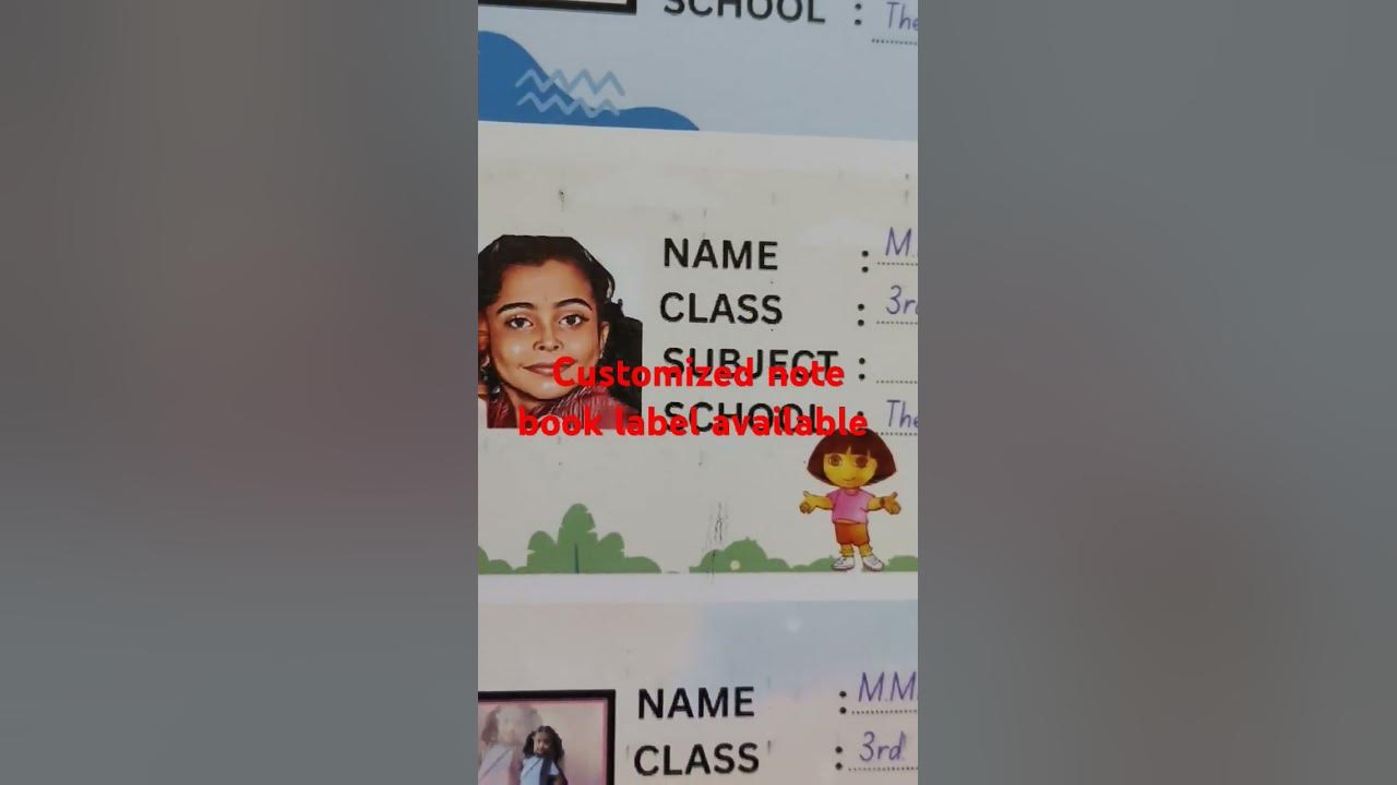 customized note book label available please comment