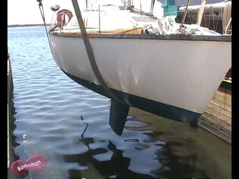 La mise à l'eau du bateau