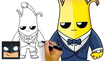 How To Draw Agent Peely 🍌 NEW “TOP SECRET” Fortnite Season 2 Battle Pass
