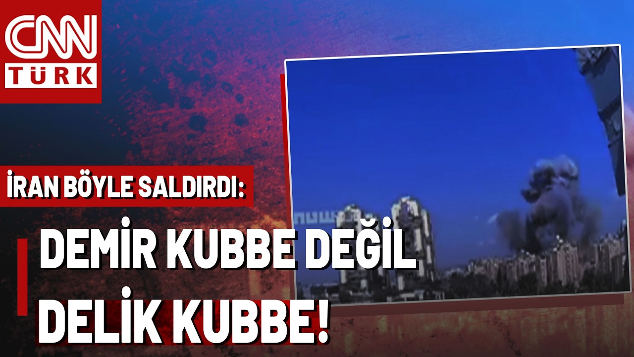 İran İsrail'i İşte Böyle Vurdu! İran Füzeleri Demir Kubbeyi Böyle Deldi