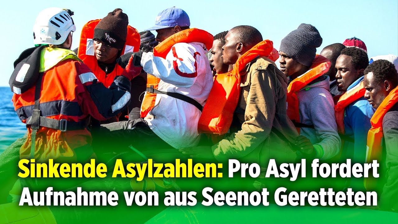 Sinkende Asylzahlen: Pro Asyl fordert Aufnahme von aus Seenot Geretteten migranten helfen migranten