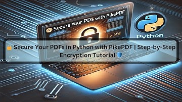 🔒 Secure Your PDFs in Python with PikePDF | Step-by-Step Encryption Tutorial 🛡️