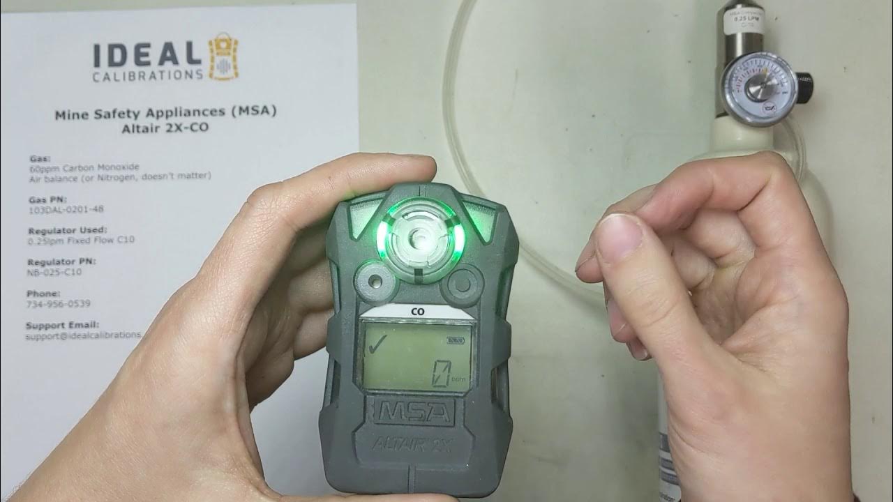 MSA Altair 2XCO Calibration and Bump Test Guide YouTube