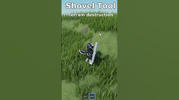 Roblox Studio — Shovel tool with terrain destruction