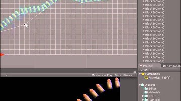 Unity3D, Domino Game Block Path Editor Demo Test