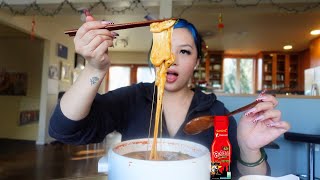 samyang stew type cheesy noodles *mukbang*