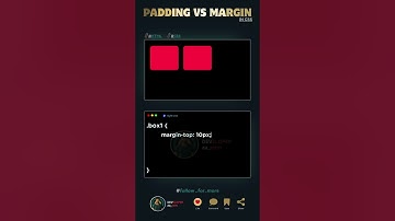 Padding VS Margin #html #css #javascript #coding #webdesign #webdevelopment