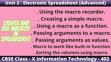 Create and Use Macros in Spreadsheet | Macros in OpenOffice Calc