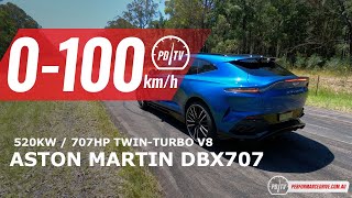 2023 Aston Martin DBX707 0-100km/h & engine sound