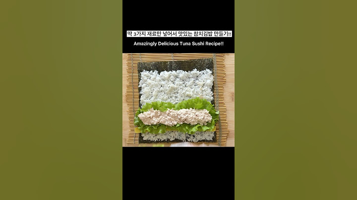 딱 3가지 재료만 넣어서 정말 맛있는 참치김밥 만들기!! Amazingly Delicious Tuna Sushi Recipe!!
