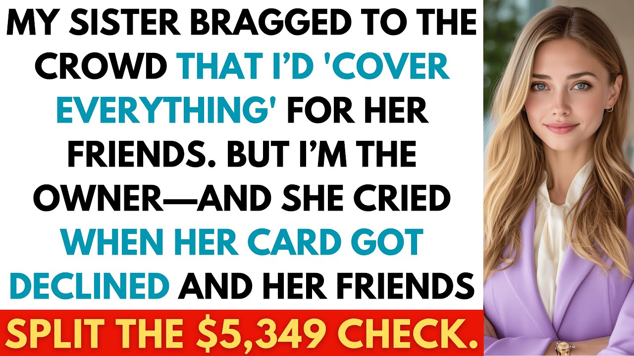 My Sister Pretended To Be A VIP and At My Restaurant — Until I Served Her A $5,349.50 Lesson