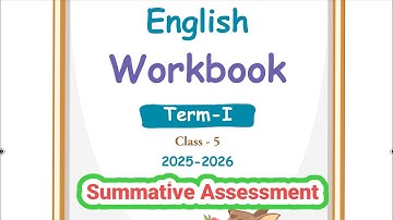 5th standard English term 1 summative assessment workbook answers 2025 2026 ennum Eluthum