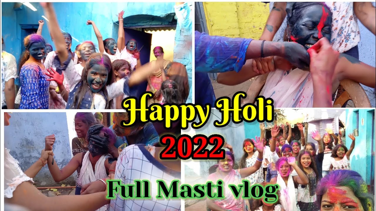 Village Style Holi | Full enjoy | #simranraj  #happyholi2022