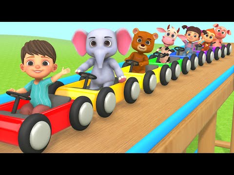 Baby Car Racing Ramp Toy COLORS FOR KIDS | Learn Colours For Kids U0026 Toddlers Children Nursery Rhymes