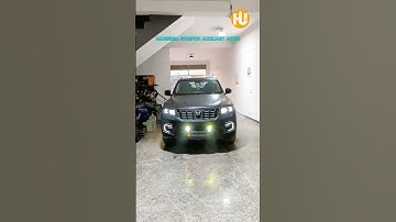 Mahindra scorpioN z8l top model auxiliary lights best visibility solution headlight