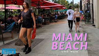 Miami Beach Walk 4k 🇺🇸 Walking tour of Lincoln Road Miami Beach, Florida USA