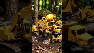 Excavator 🚜 Angkut Pasir ke Mobil Dam Truk Mainan! 🚛