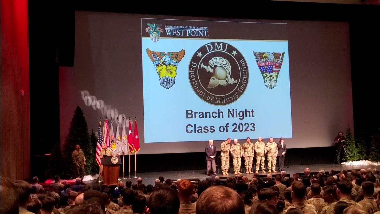 West Point Branch Night Class of 2023 Seniors Receive US Army Branch