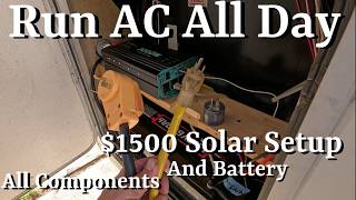 Run RV AC All Day - Cheap Solar Setup
