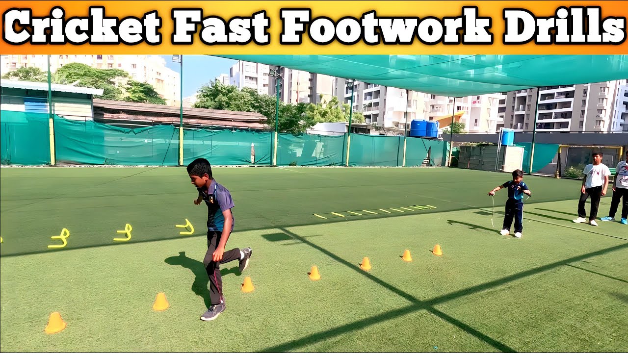 Footwork Drills Drils to Improve footwork and Leg speed Cricket
