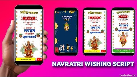 Happy Navratri PHP Wishing Script Free Download 2024 | Navratri Wishes #festival #wishing #script