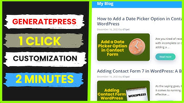 GeneratePress Theme Customization Like a Pro (2024)