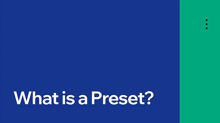 CMS (previously Content Manager): What is a preset? | CMS by Wix Data